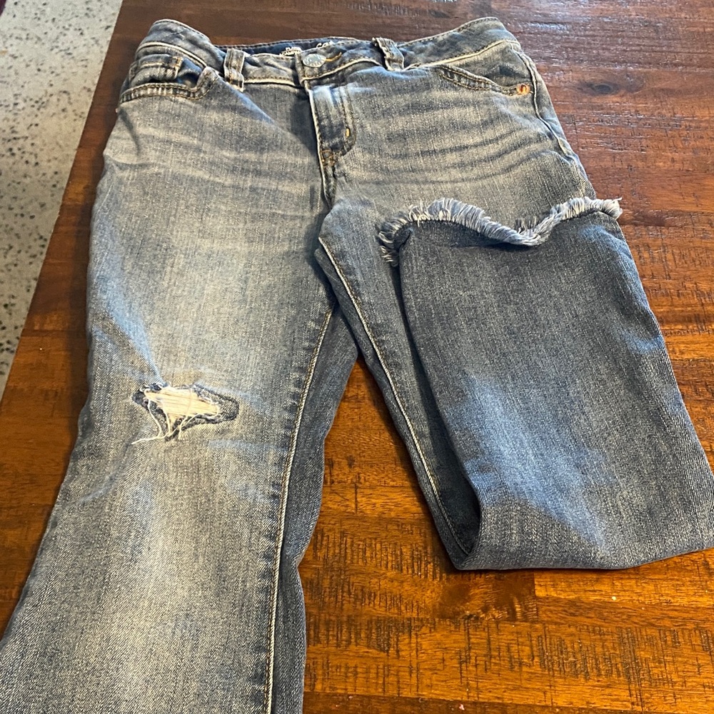 Cat & Jack Kids Distressed Blue Jeans